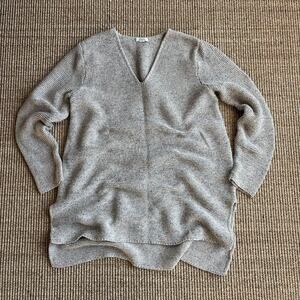 Pure Jill J.Jill V-Neck Tunic Sweater | Size L | Oatmeal